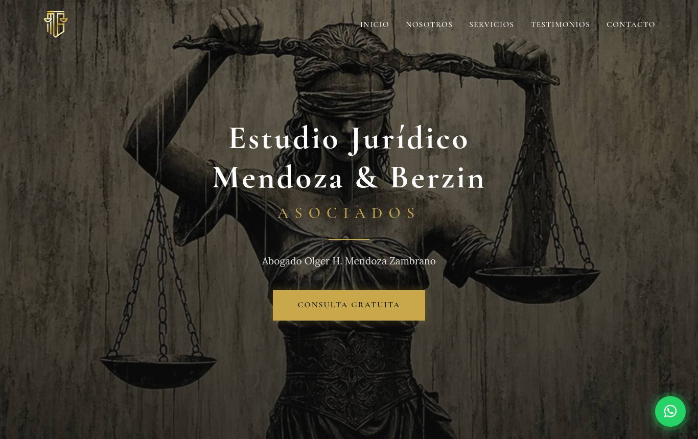 Captura del sitio de Mendoza & Berzin Asociados